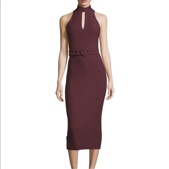 cinq a sept Dresses & Skirts - Cinq a Sept Juniper Keyhole Belted midi dress